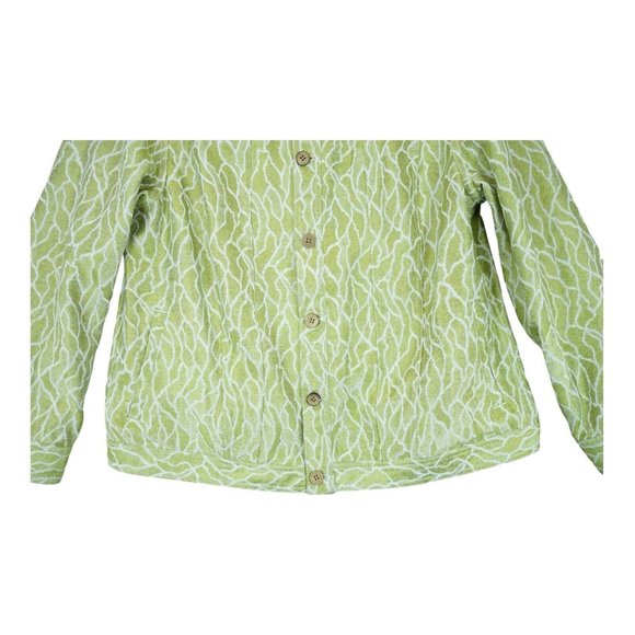 TravelSmith Women's Reversible Jacket Animal Print Pockets Sz Large Button Down - Picture 10 of 12